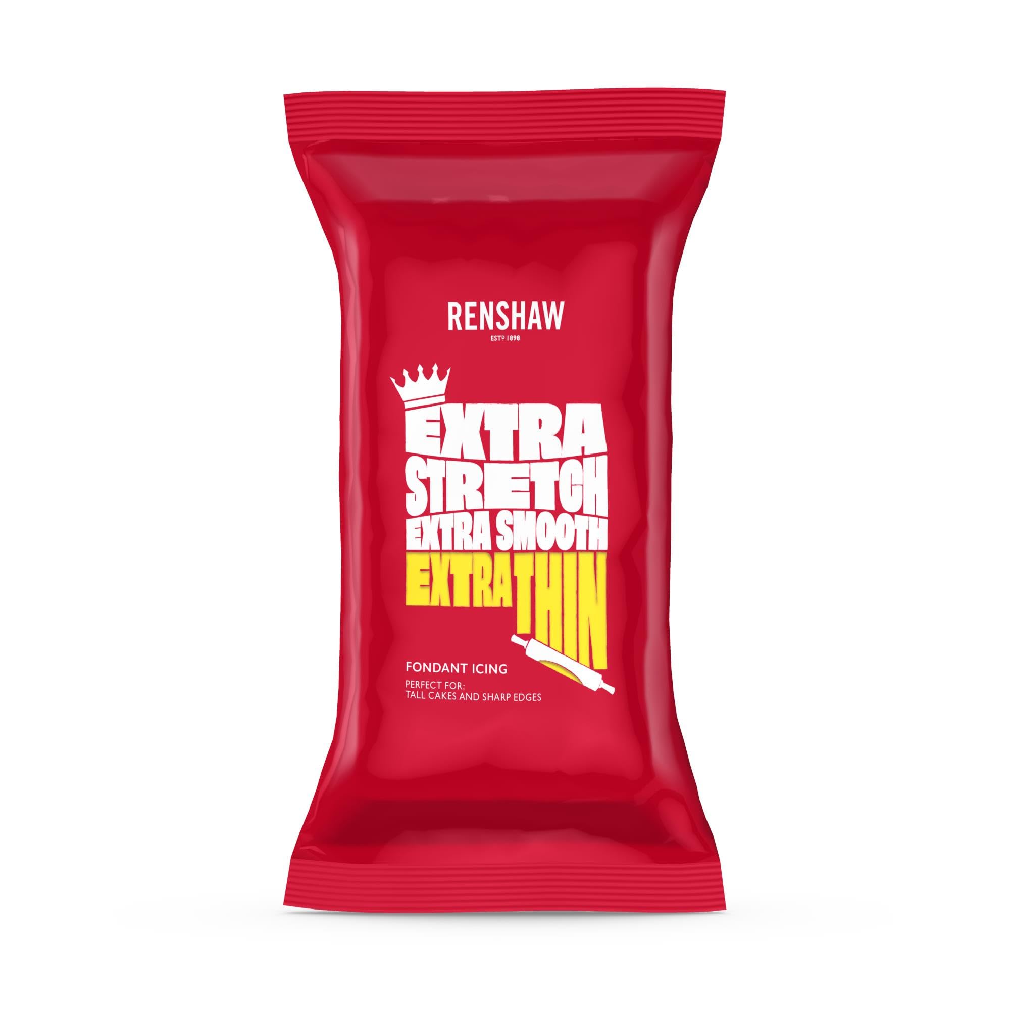 Renshaw Yellow Extra Stretch Fondant Icing - Extra Firm & Elastic | 1 kg 1