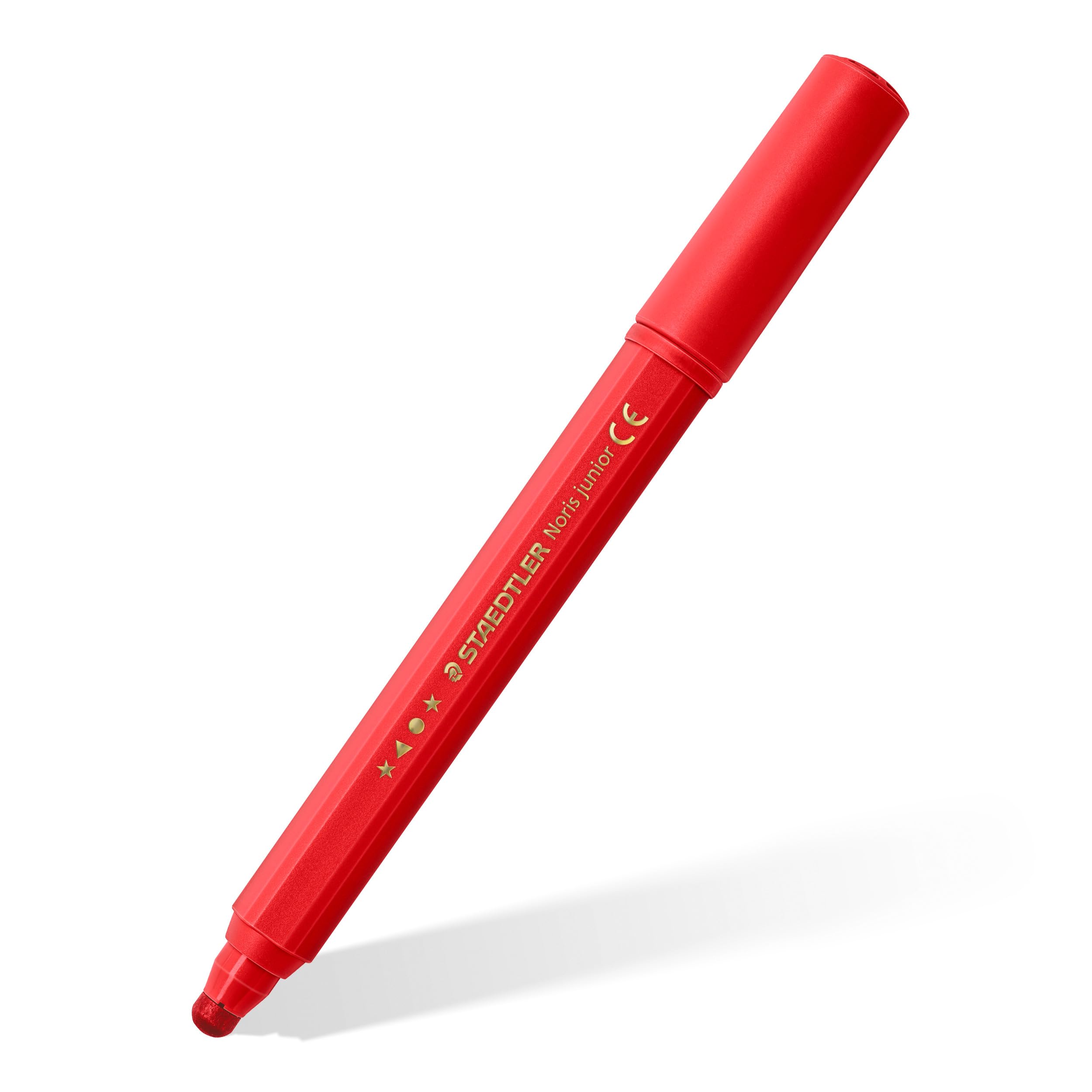 STAEDTLER Noris Junior Jumbo Fibre-Tip Pens - Toddler Age 2+, Washable Ink, Assorted Colours (12 Pack)