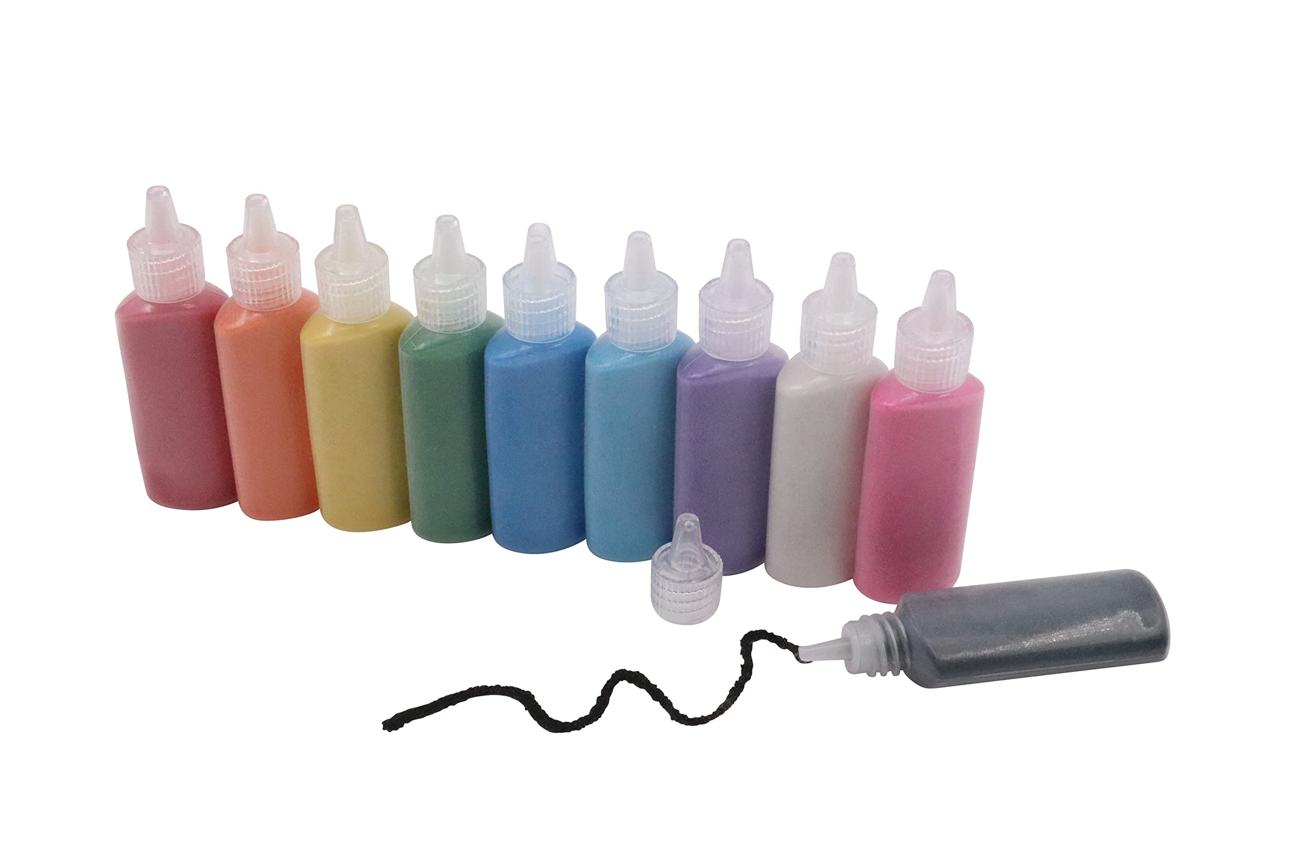 Sand Art Bottles - Pack of 10 Colors for Creative Sand Art & Writing 1