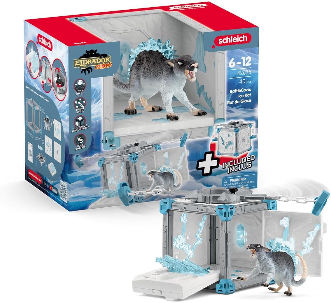 Schleich BattleCave Ice Rat - Fantasy Action Figure Playset for Ages 7-15 1