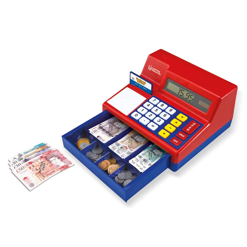 Learning Resources Pretend & Play Calculator Cash Register - Educational Toy for Kids 3+ 2