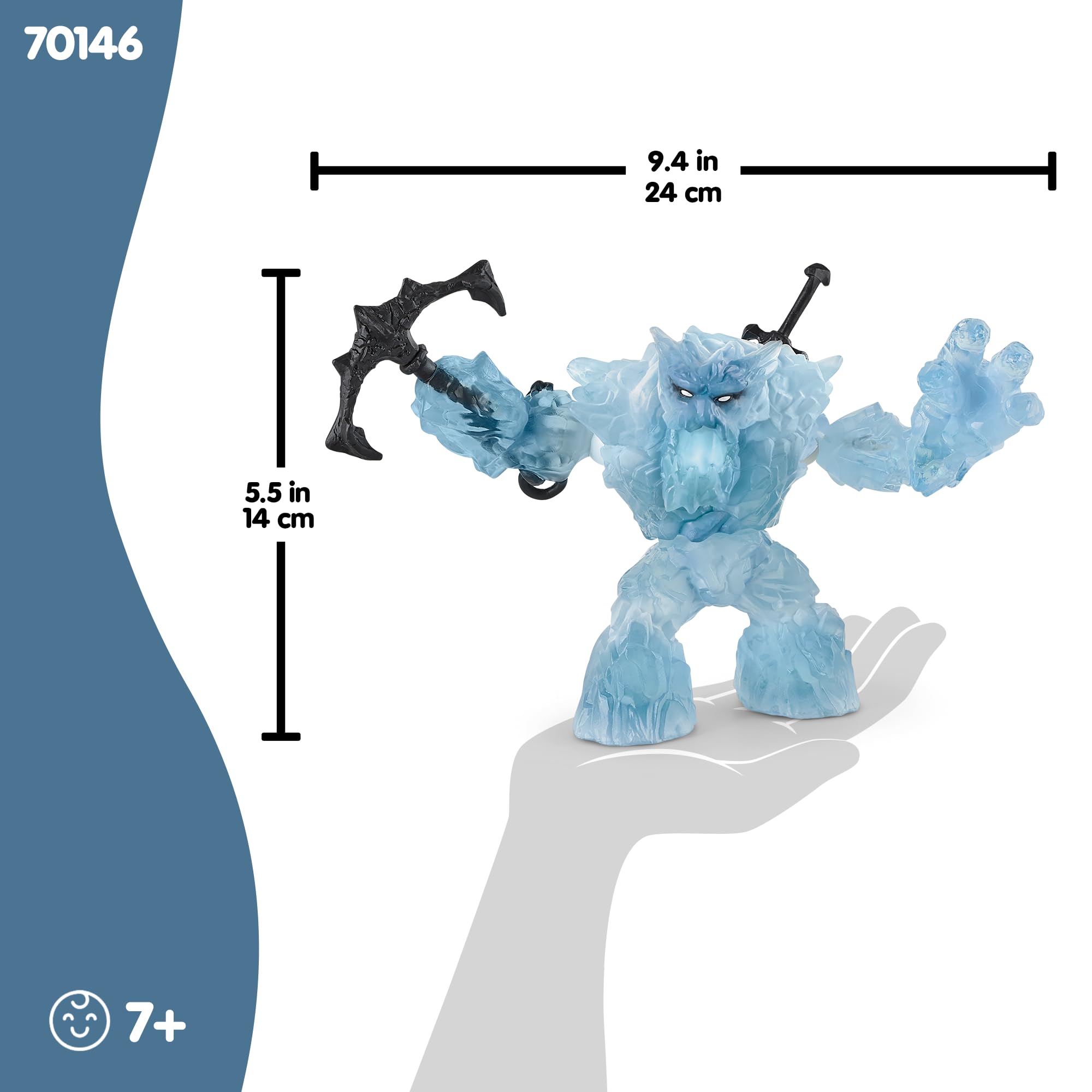 Schleich Eldrador Creatures Ice Giant Action Figure with Sword and Axe | Ages 7+ 4