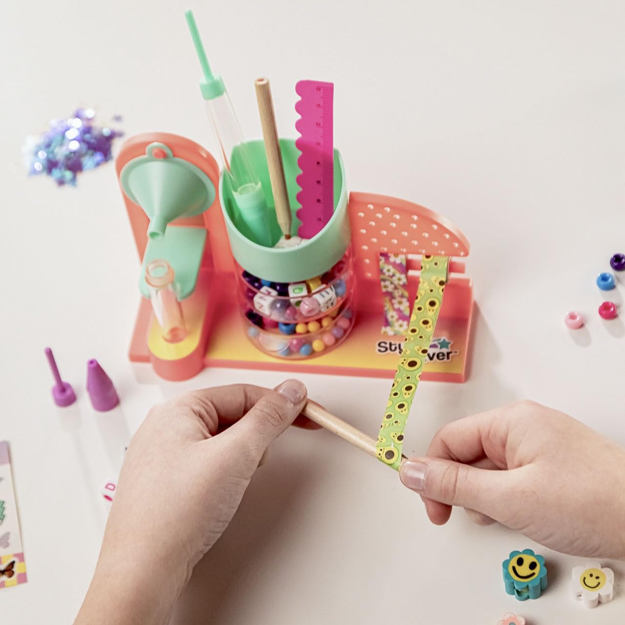 Canal Toys Mini Stationery Factory Set - Create & Customize Pens, Pencils & Notebooks 4