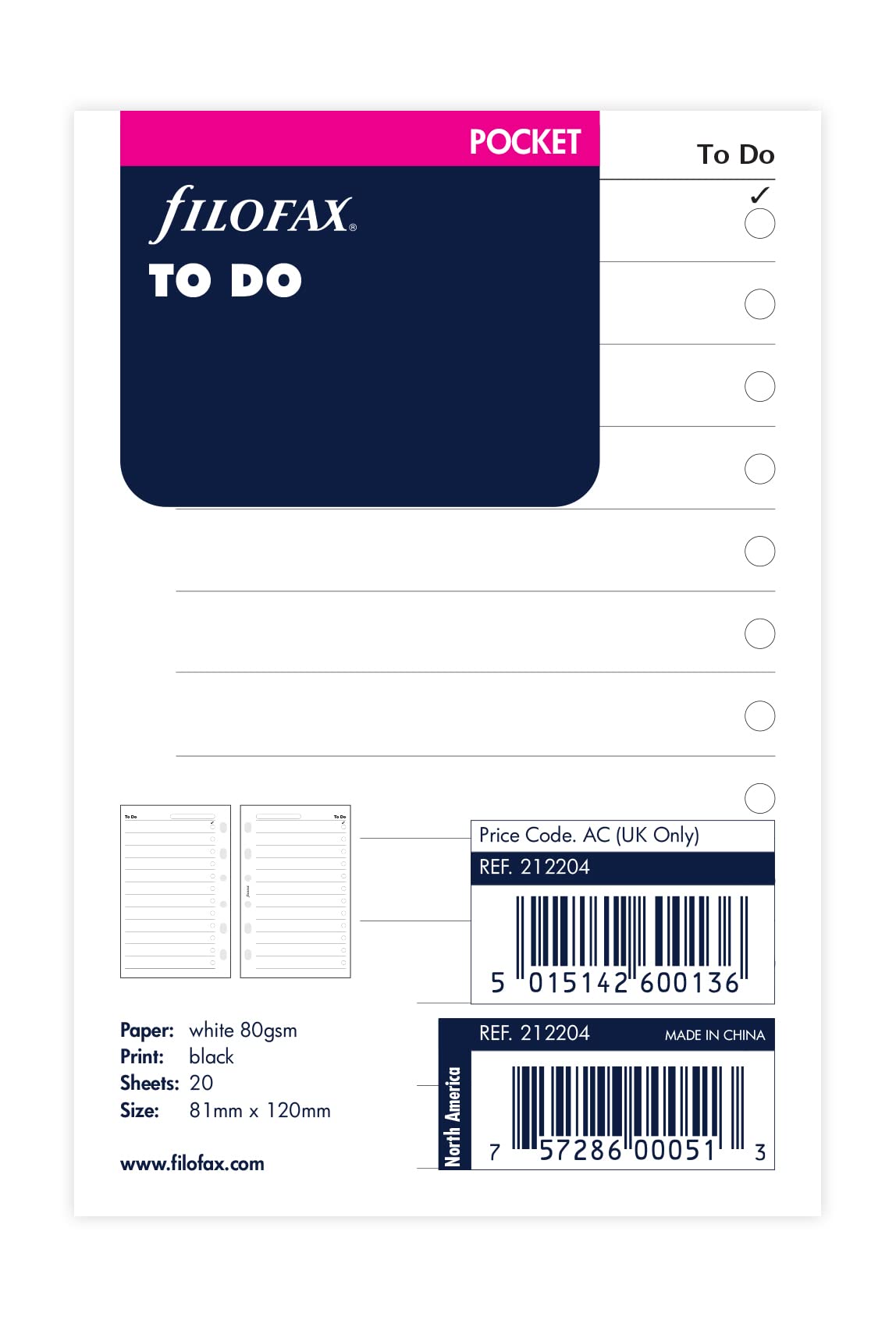 Filofax Pocket To Do 1