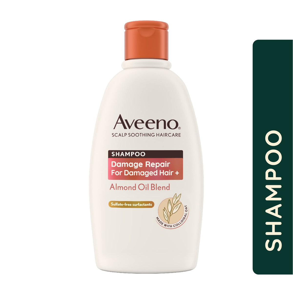 Aveeno Scalp Soothing Damage Repair Shampoo with Almond Oil Blend - Repairs Damage, Soothes Scalp, 300 ml