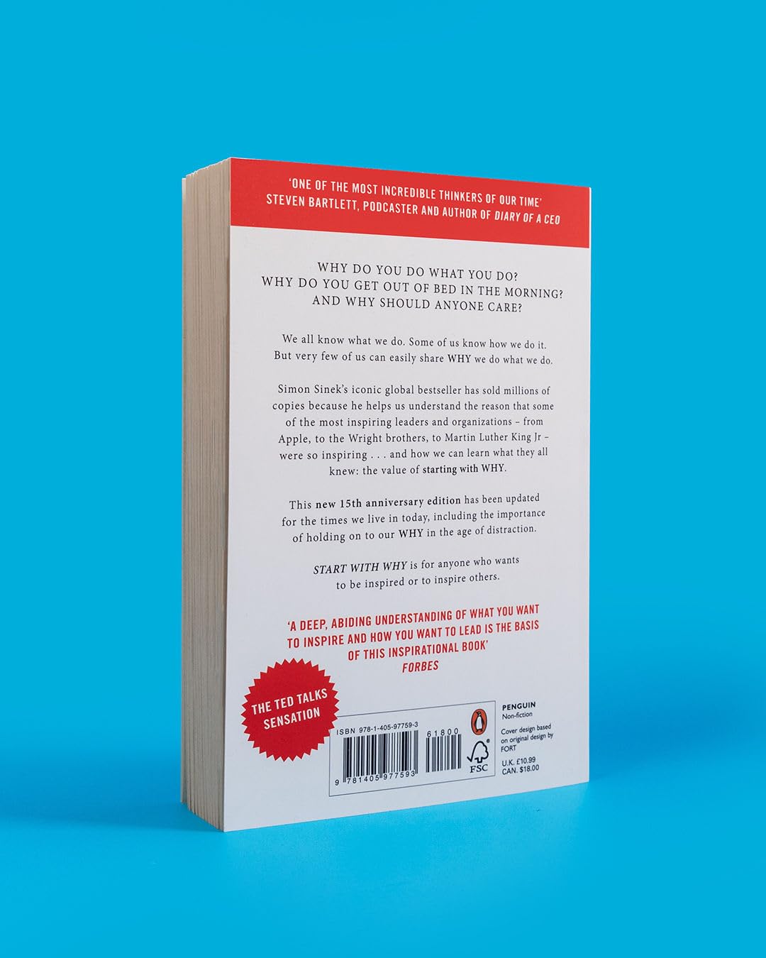 Simon Sinek - Start With Why: 15th Anniversary Edition | Paperback | Special Edition 2