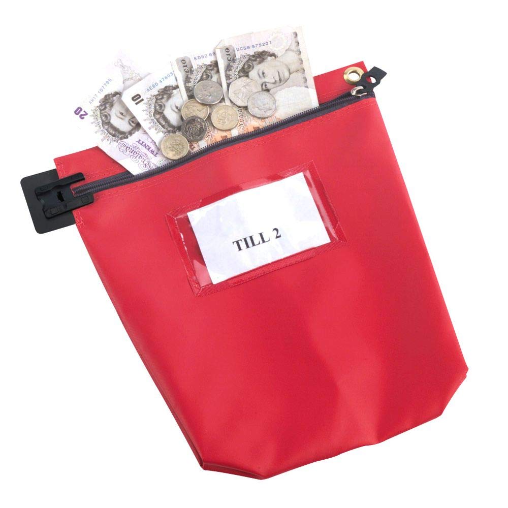 Q-Connect Heavy Duty Security Mailing Pouch | Nylon | Black | 3.56L
