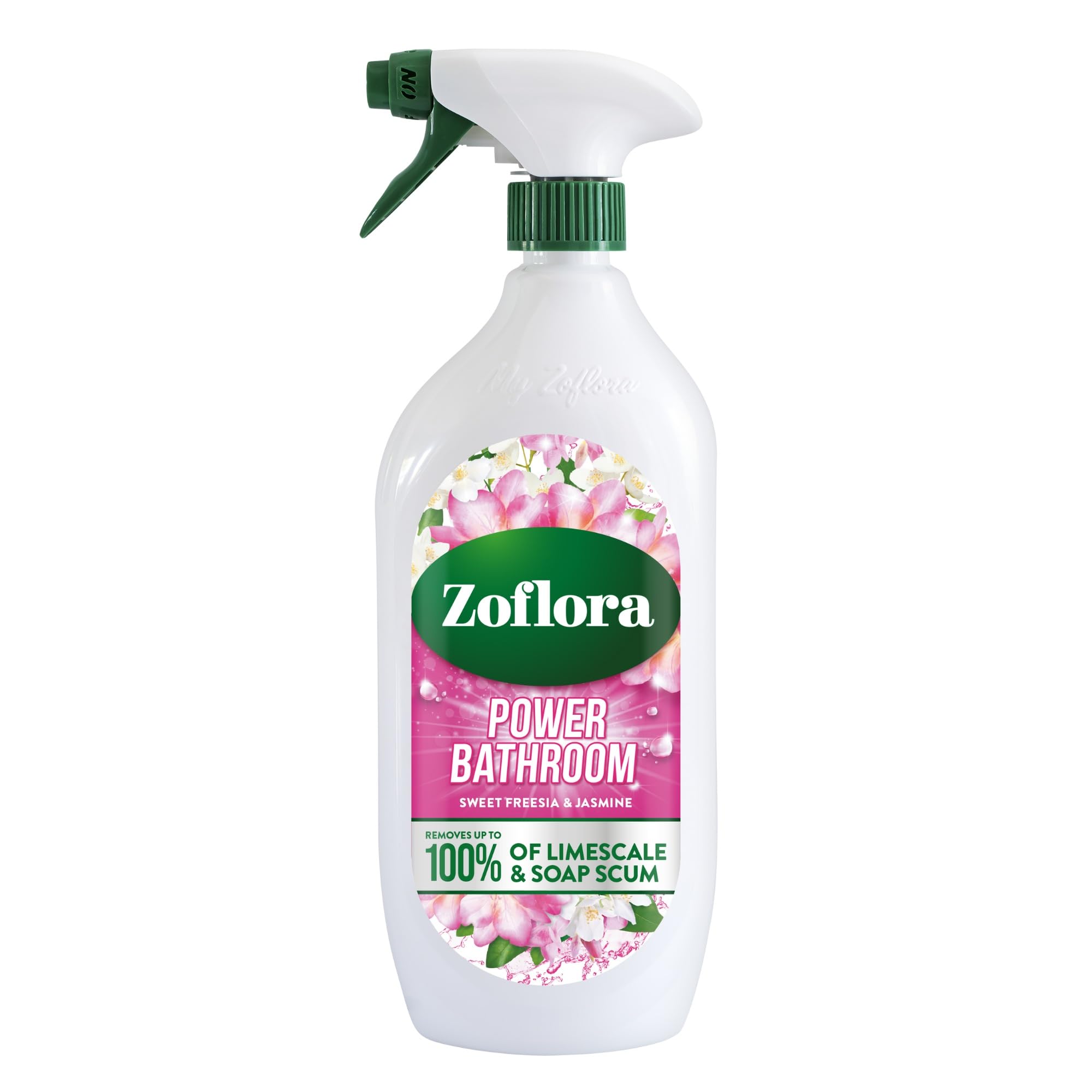 Zoflora Sweet Freesia & Jasmine Power Bathroom Cleaner - Removes Soap Scum & Limescale | 800ml 1