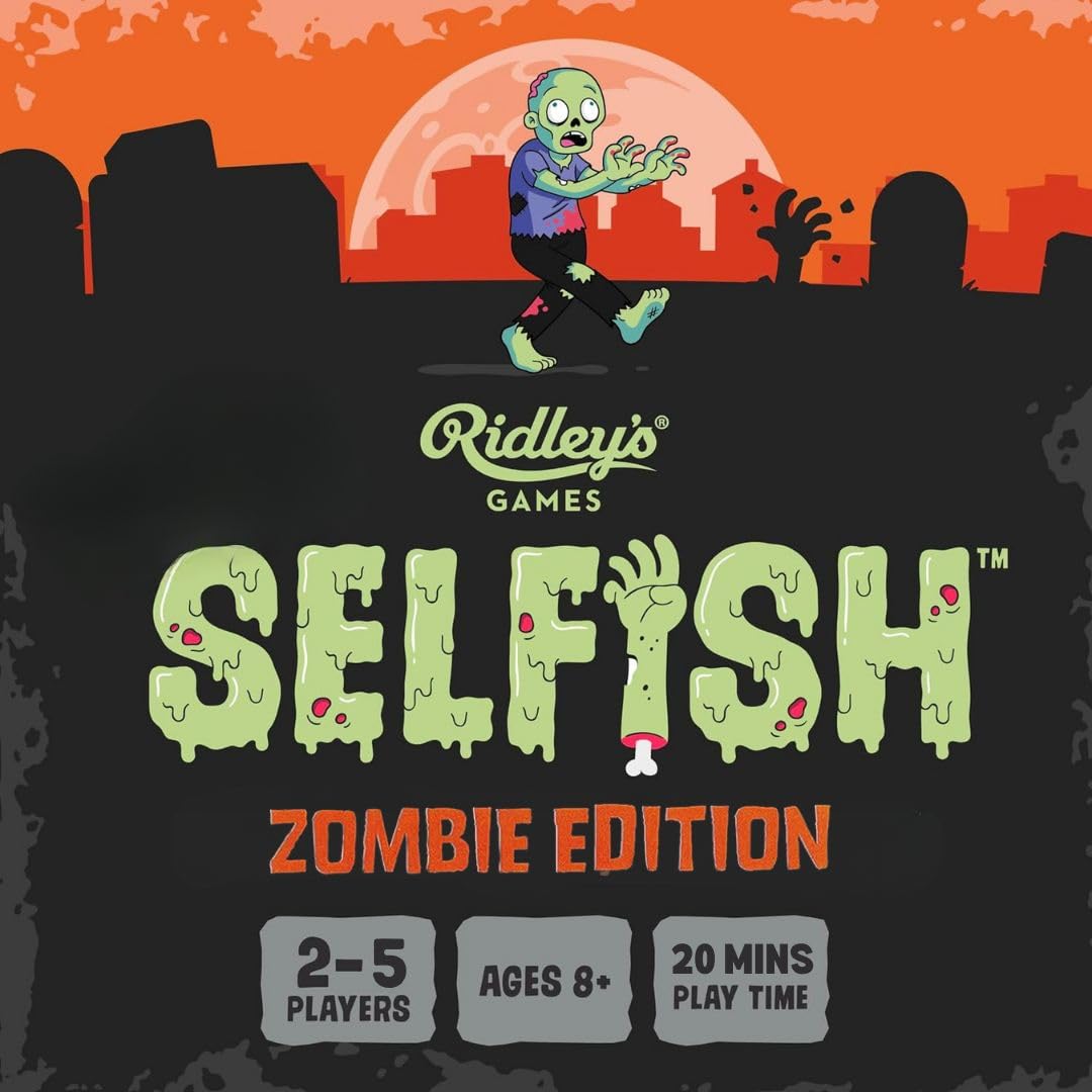 Ridley's Games Selfish: Zombie Edition Game GME028 Strategy Card Game | Multicoloured