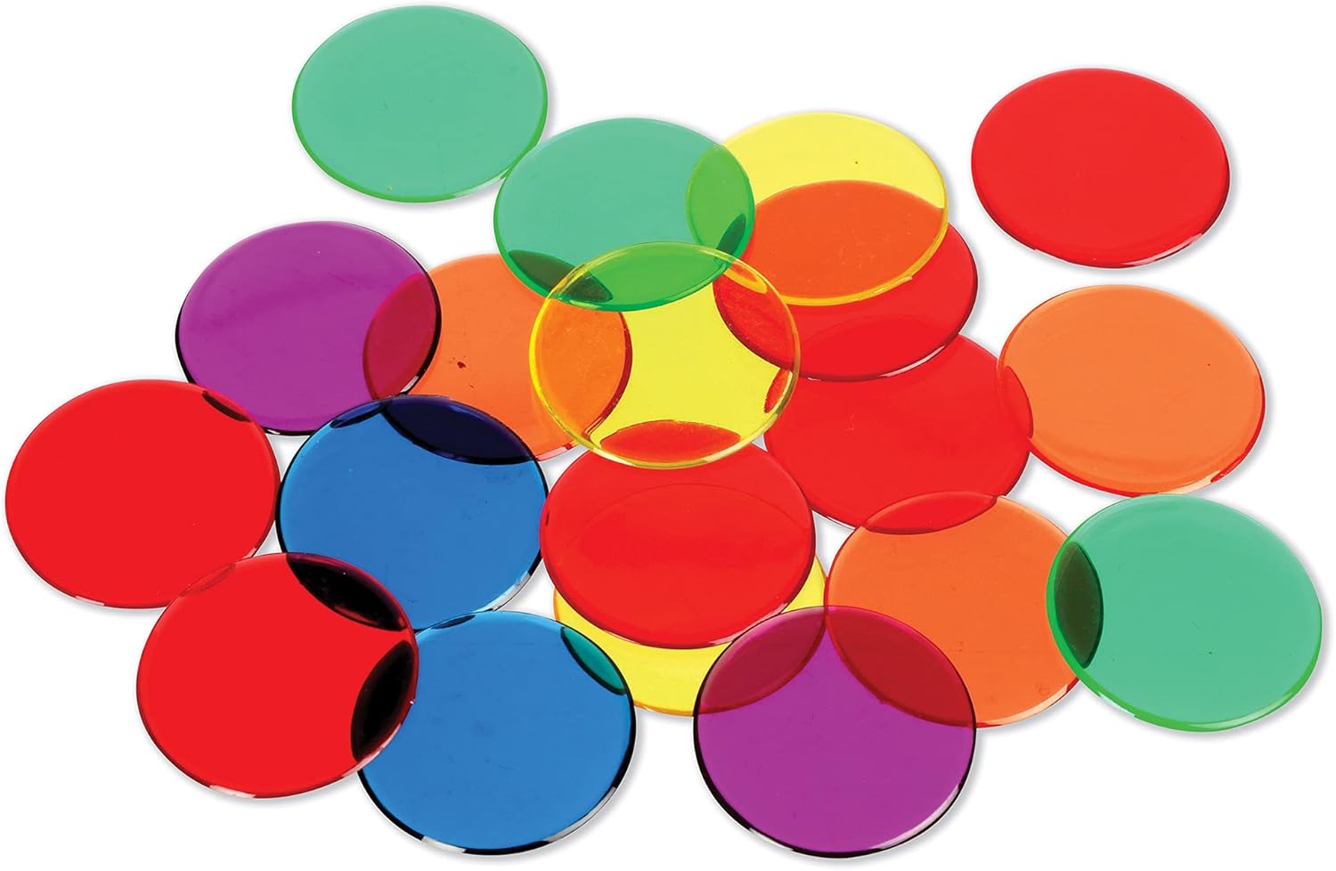 Learning Resources Transparent Count游戏副本 (6 Colors) - 250pcs Educational Math Counters 1
