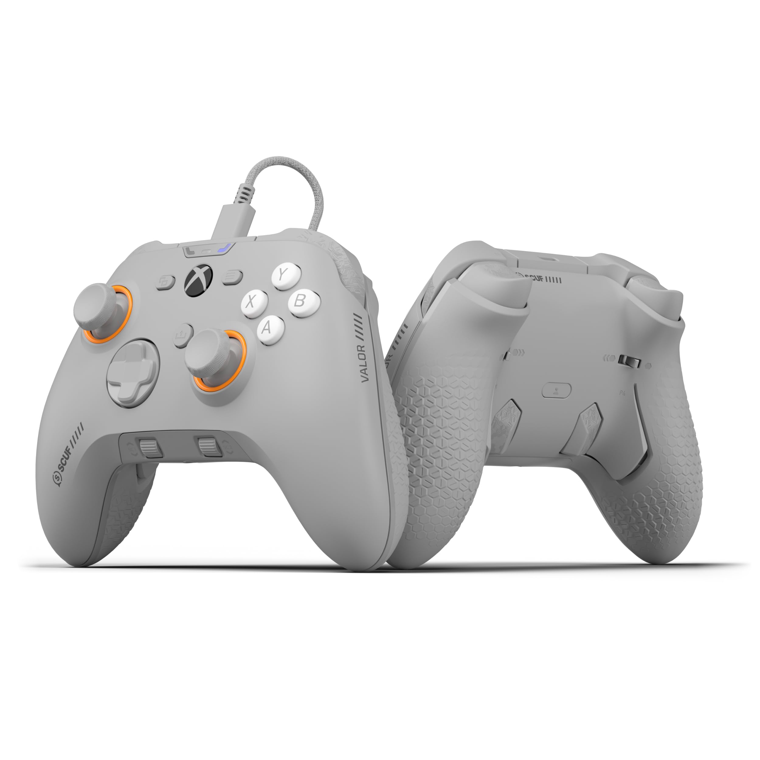 SCUF VALOR Wired Performance Xbox Controller - Customisable Paddles, Light Grey