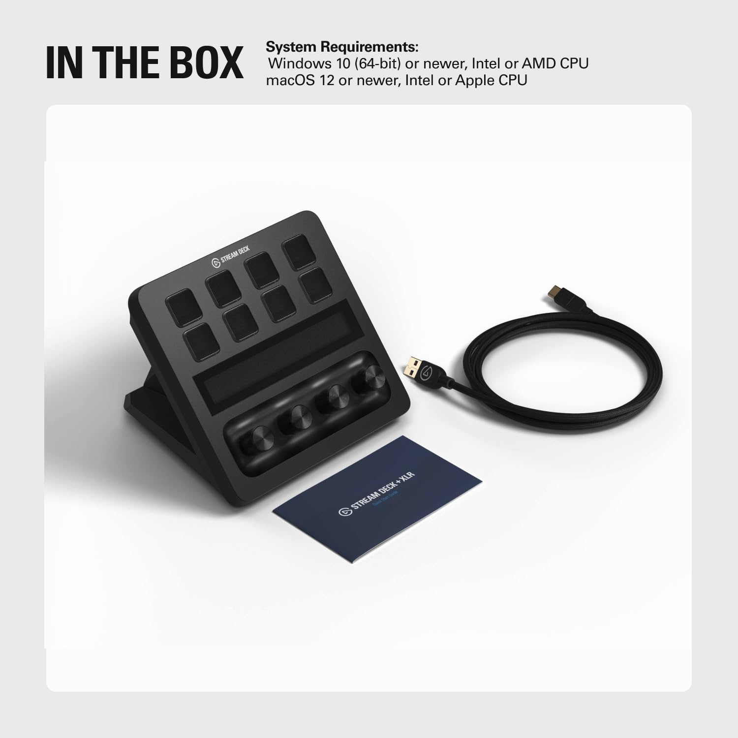 Elgato Stream Deck + XLR - Audio Mixer & Controller with Rear XLR-to-USB Mic Input 2