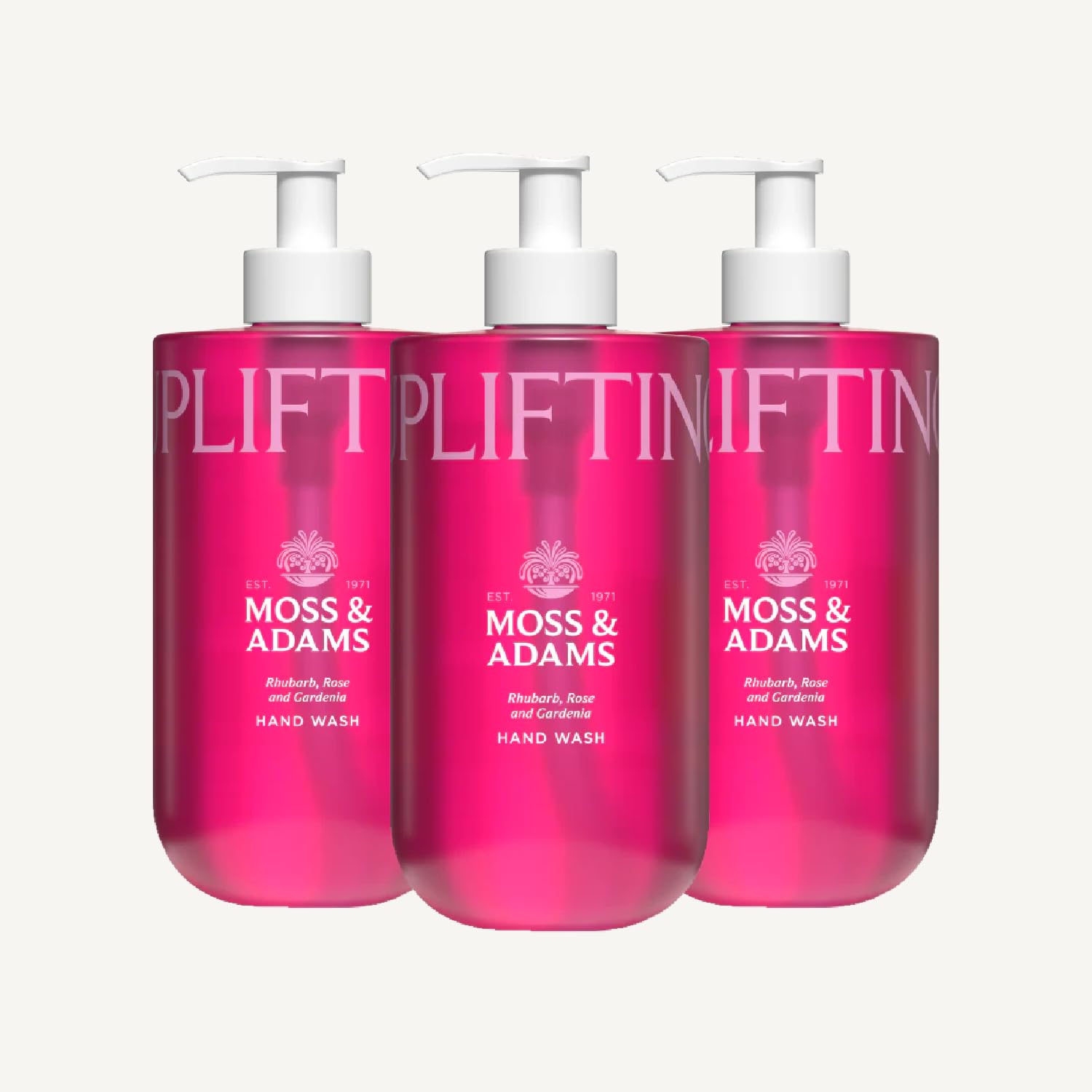 Moss & Adam Uplifting Hand Wash - Hydrating Formula with Vitamin B5 | Pack of 3, 400 ml Each