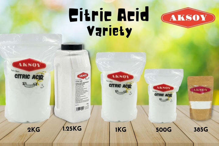 Aksoy - Citric Acid Food Grade 500g | Non-GMO, for Bath Bombs, Cleaning, Canning & Sour Drinks
