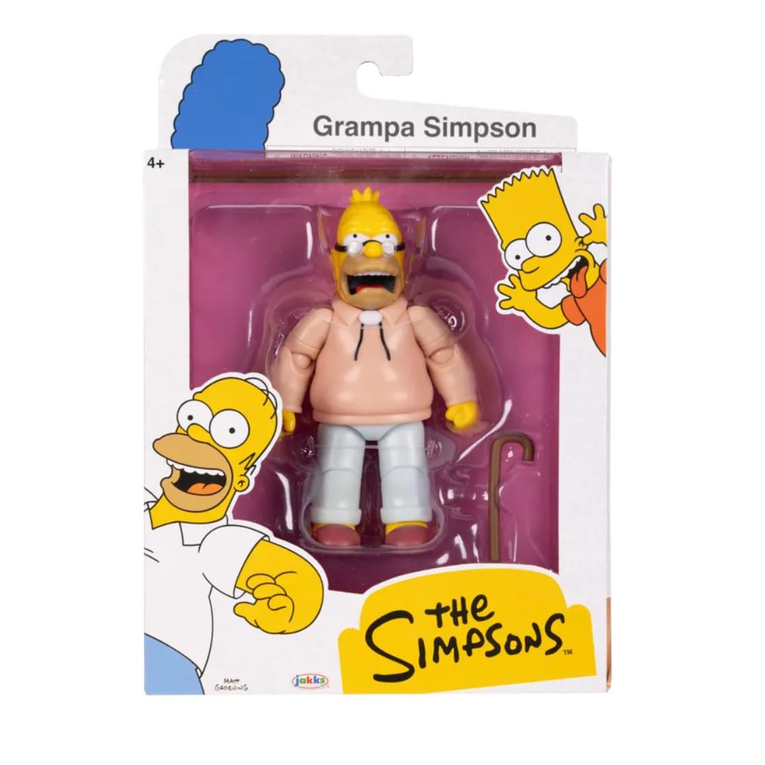 The Simpsons Grampa Simpson Action Figure - 5-Inch (12.7cm) | 14+ Points of Articulation 6