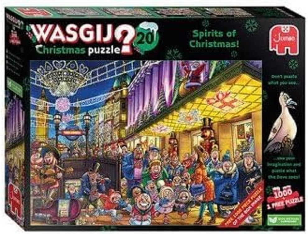 Wasgij Christmas 20 - 2 x 1000 Piece Jigsaw Puzzles for Adults 1
