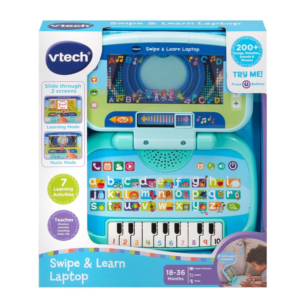 VTech Swipe & Learn Laptop - Educational Electronic Toy for Toddlers 18 Months+ 1