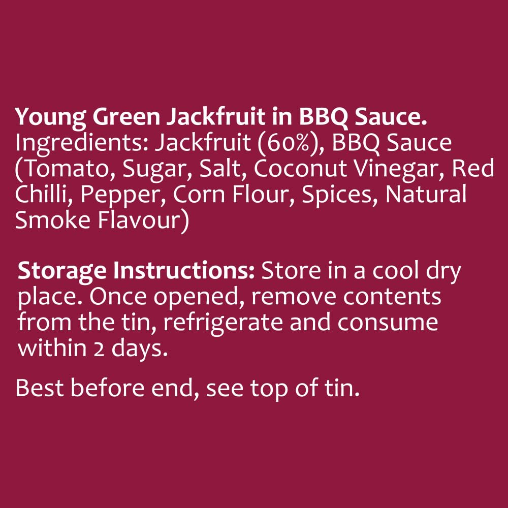 Tropical Sun Ready-to-Eat BBQ Jackfruit, 400g | Vegan, Smoky BBQ Flavor, Natural Ingredients 4
