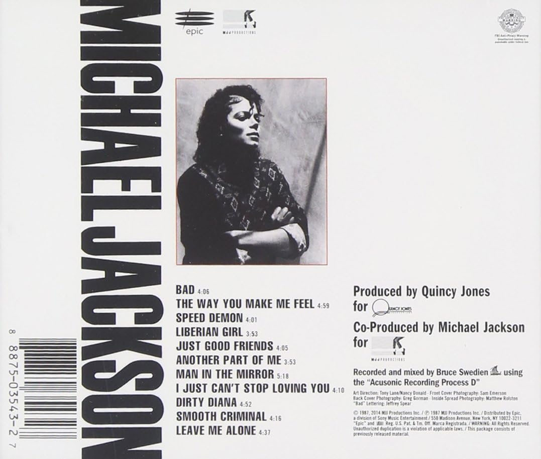 Michael Jackson - Bad Audio CD