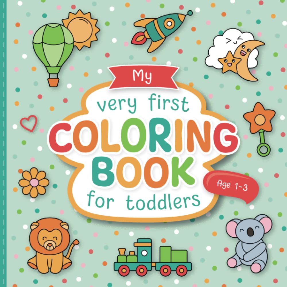 Jonas Jansen - My First Coloring Book for Toddlers | 55 Simple Motifs | Ages 1-3 1