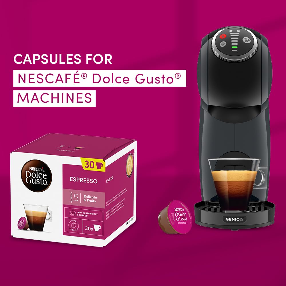 Nescafé Dolce Gusto Espresso Coffee Pods - Light Roast, Fruity Aromas | 90 Capsules (3 Packs)