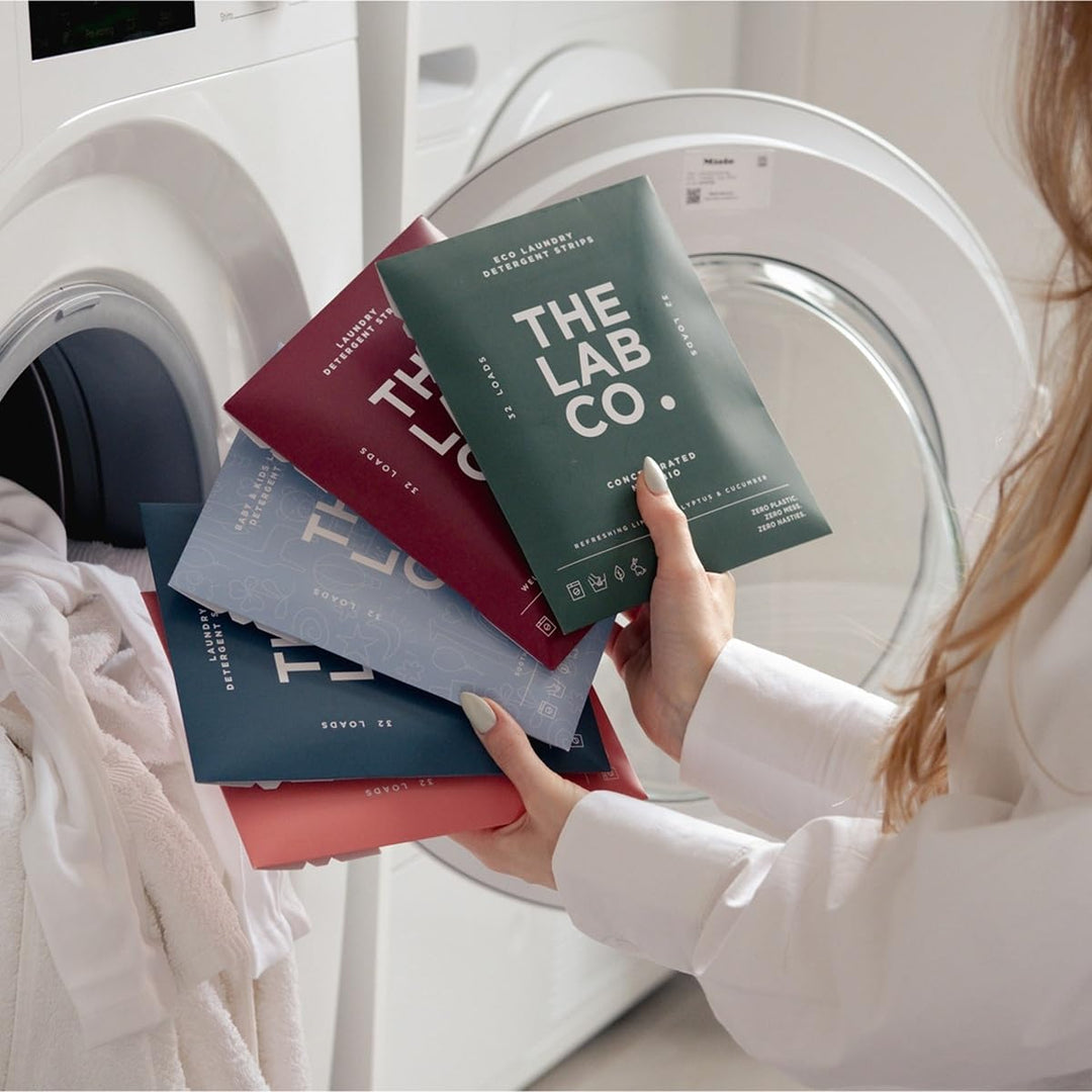 The Lab Co. - Laundry Detergent Strips Sheets (32 Loads, Eco Ultra-Concentrated)