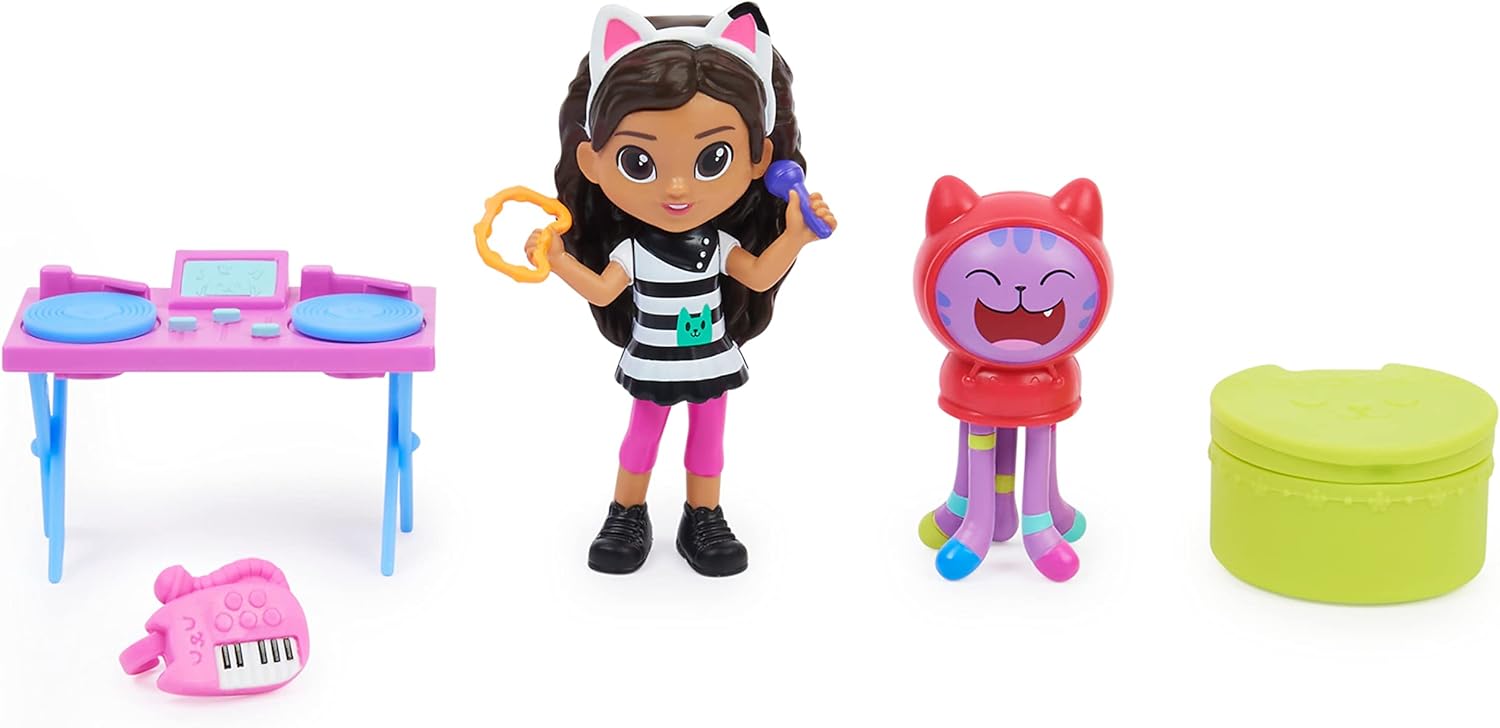 Gabby’s Dollhouse Kitty Karaoke Set - Musical Playset with Action Figures & Surprise Accessory for Kids 2