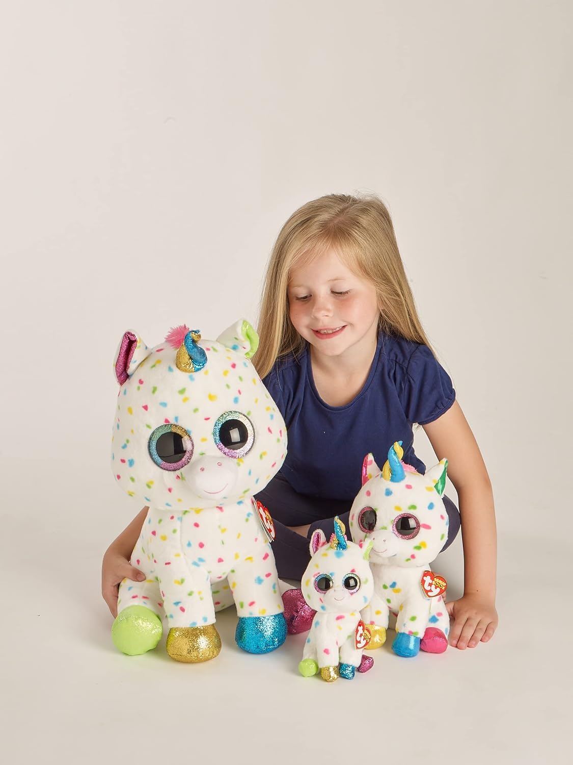 TY Harmonie Unicorn Beanie Boo - 20cm Plush Toy | Multicolored | Suitable from Birth 5