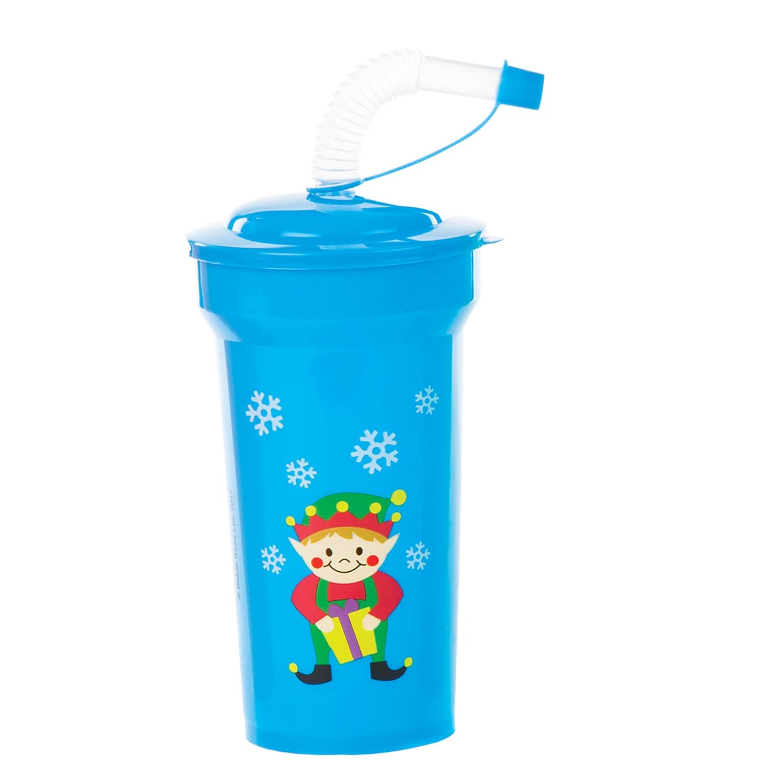 Baker Ross AV808 Christmas Bendy Straw Cups - Assorted Fun Drinkware for Kids 2