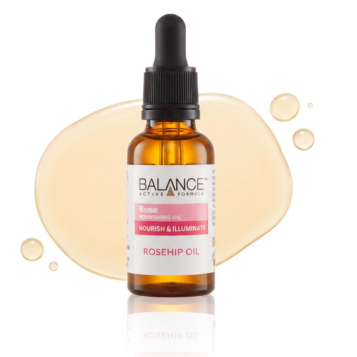 Balance Active Formula Rose Nourishing Oil - 30ml | Strengthens Skin Barrier | Fast-Absorbing