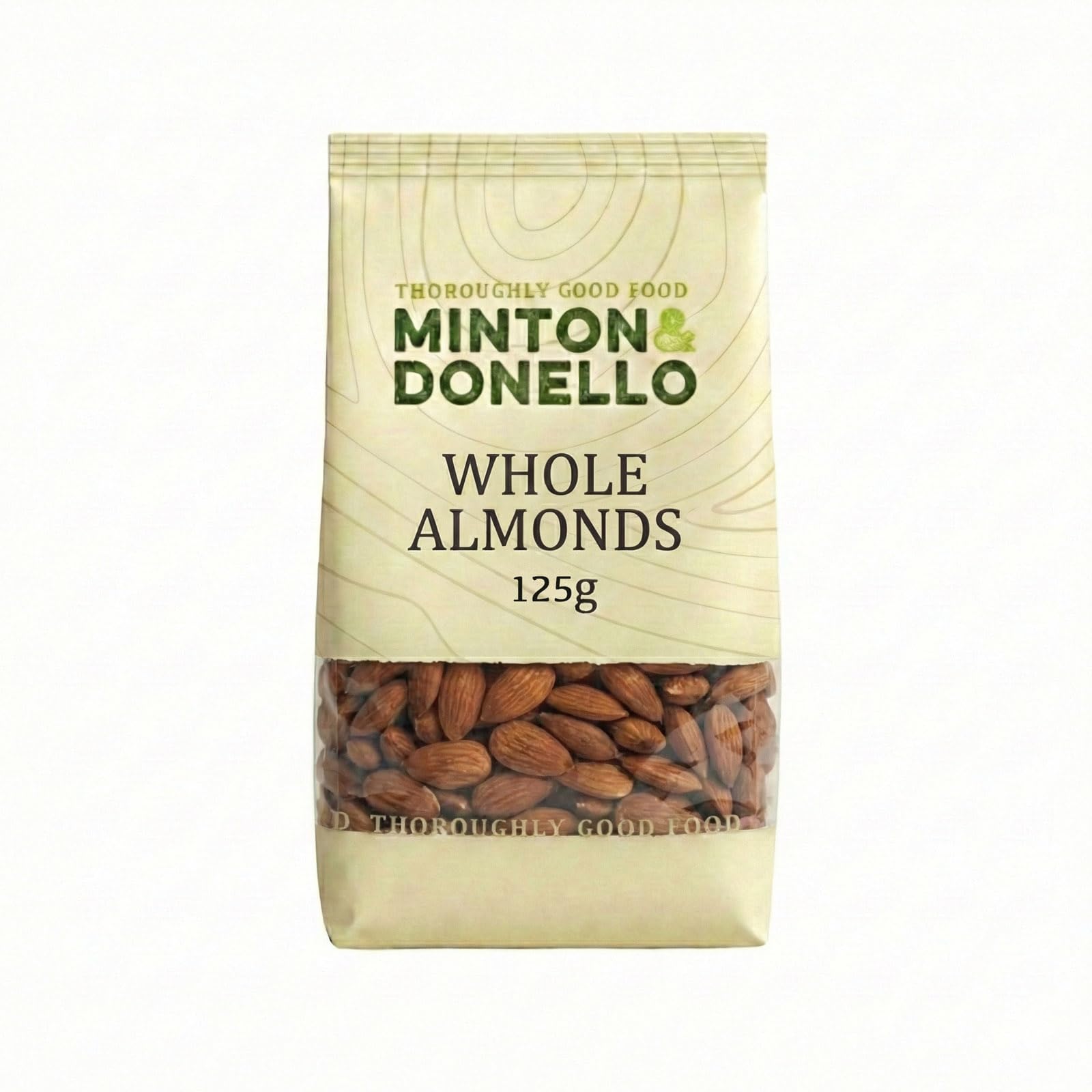 Minton & Donello Whole Almonds - Natural, High Protein Snack | 6 x 125g Multipack 1