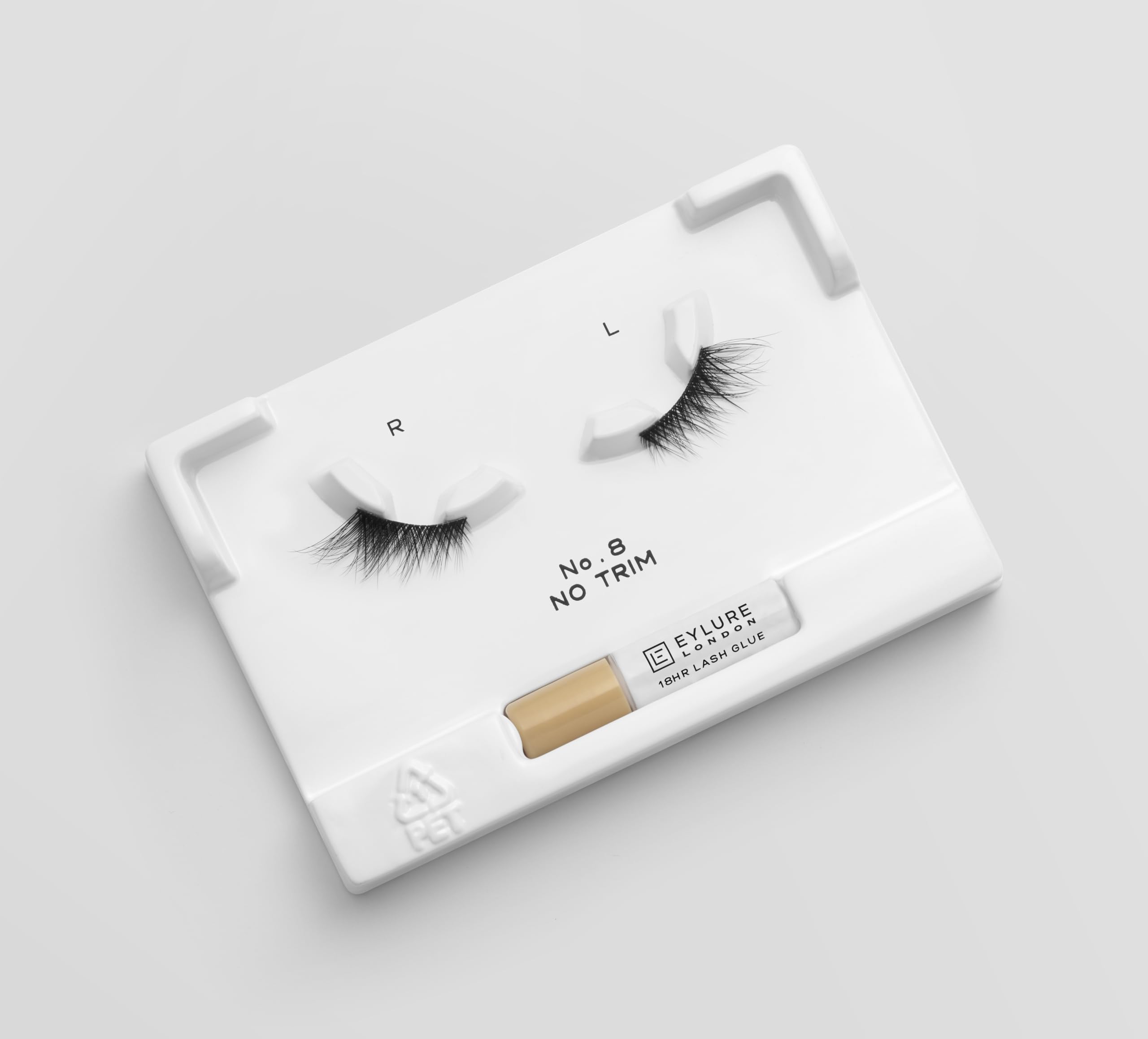 Eylure Half Lash No. 8 - Cat-Eye Effect, Reusable Up to 5 Wears | Synthetic Fiber 5