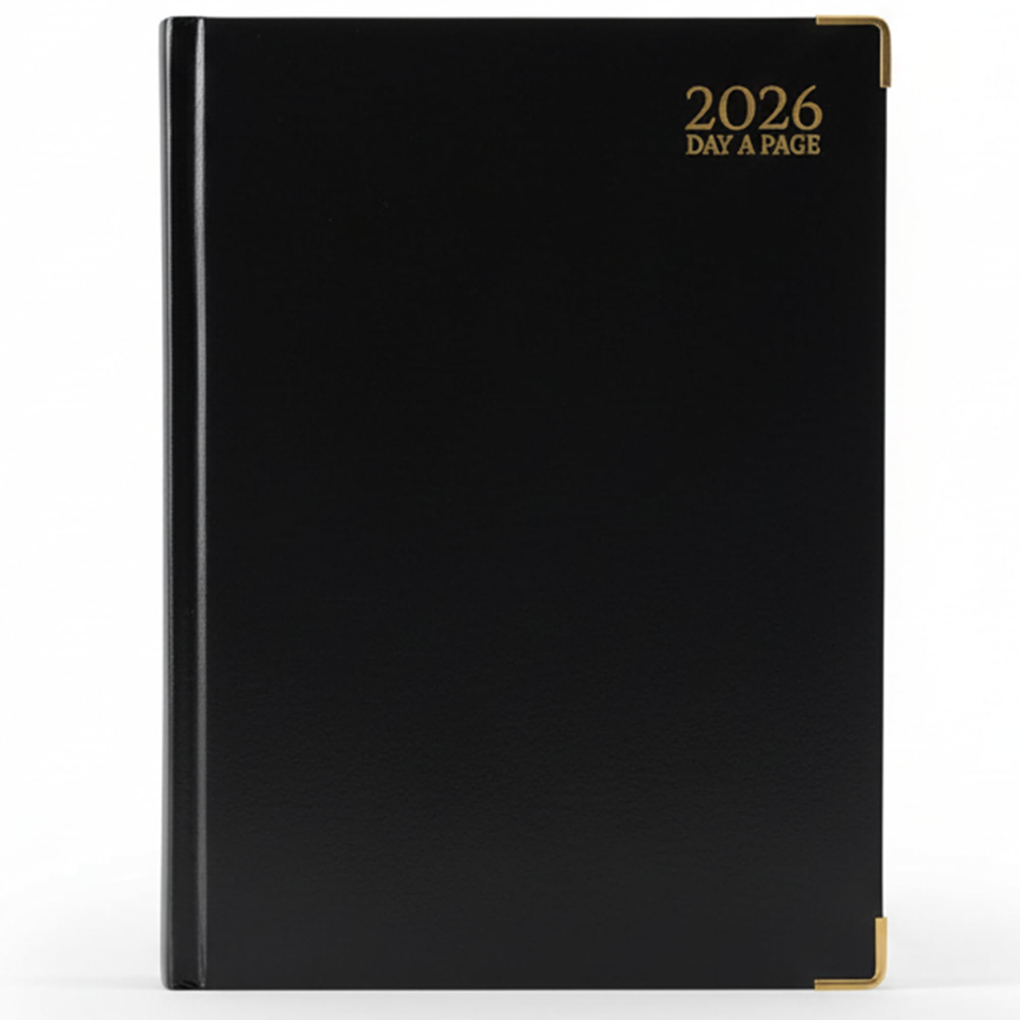 G4GADGET A4 2026 Day a Page Black Diary Gilt Edges Hardback