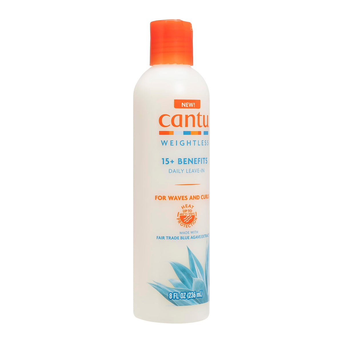 Cantu Weightless 15+ Benefits Daily Leave-In Cream - Anti-Breakage, Volumizing, Heat Protection | 236ml