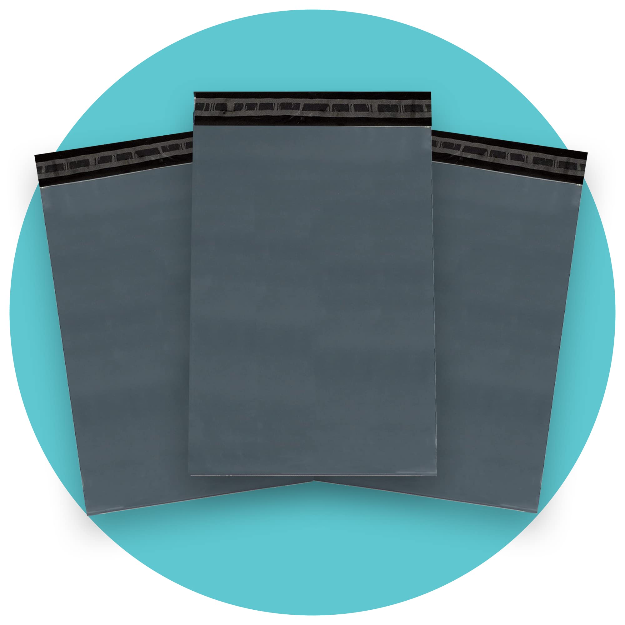 Triplast Plastic Mailing Postal Bags - 10 x 14 Inch Grey, Puncture Resistant | Pack of 200