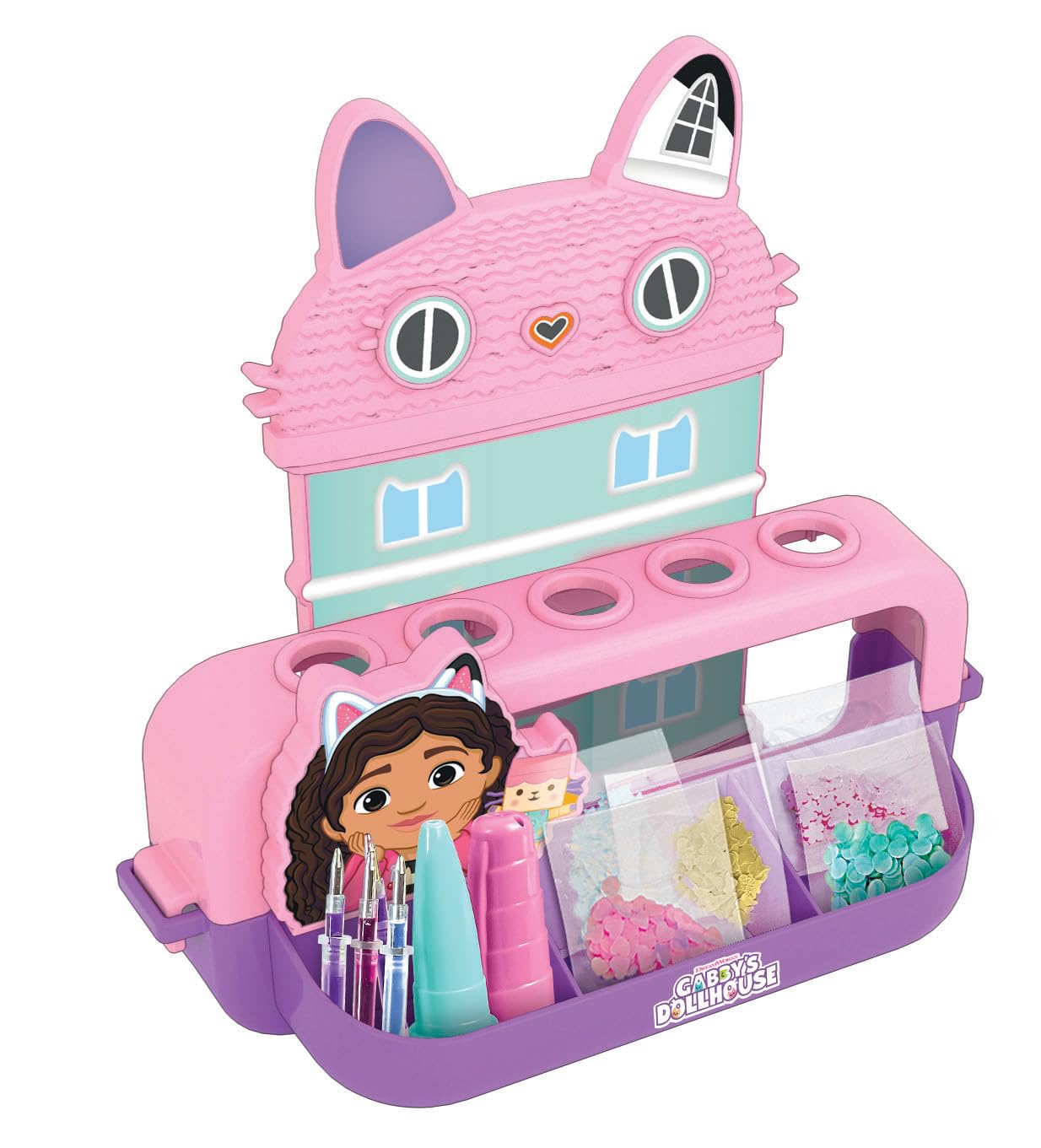 Clementoni Gabby’s Pen Lab - Create Gabby’s Dollhouse Pens with Themed Toppers 4