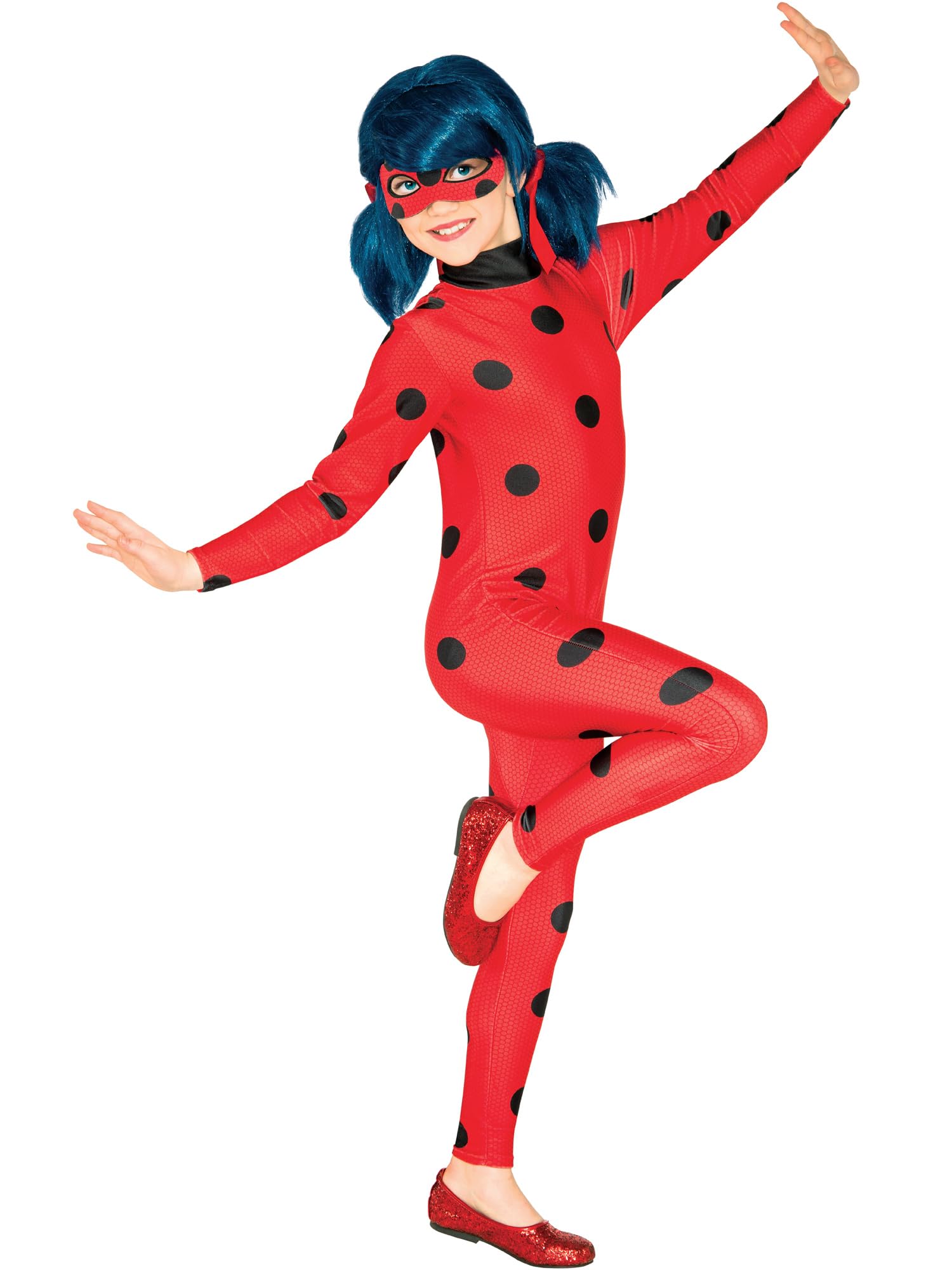 Rubies Miraculous Ladybug Classic Costume - Size 5-6 | Includes Mask | Polyester