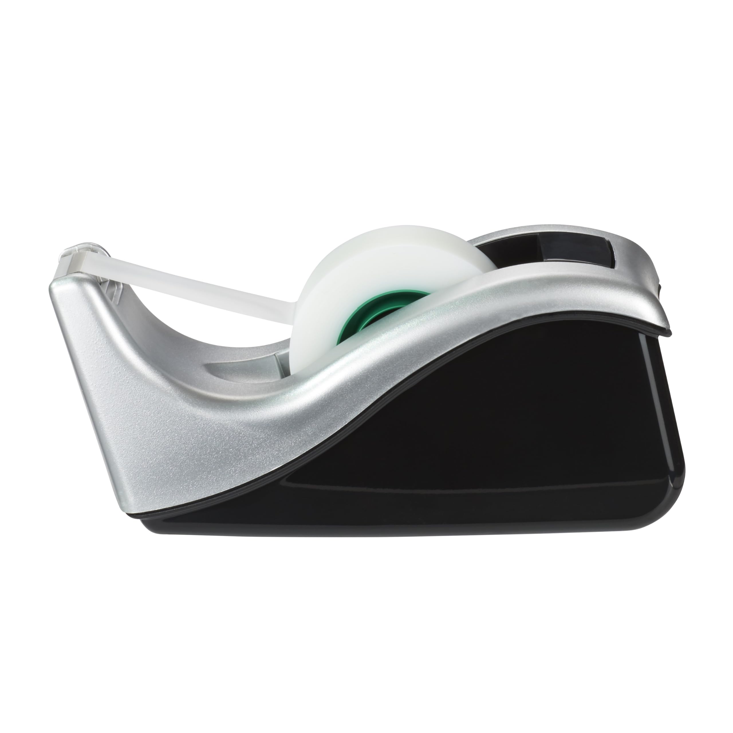 Scotch Tape Dispenser C60 - Weighted Base for One-Handed Use | Includes 1 Roll Magic Tape 19mm x 33m 3