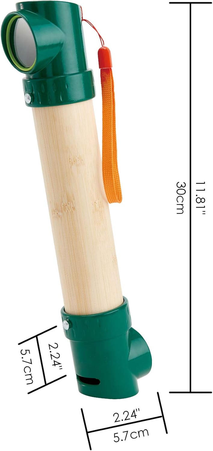 Hape Hide-and-Seek Periscope - Bamboo Outdoor Exploration Toy for Kids 2