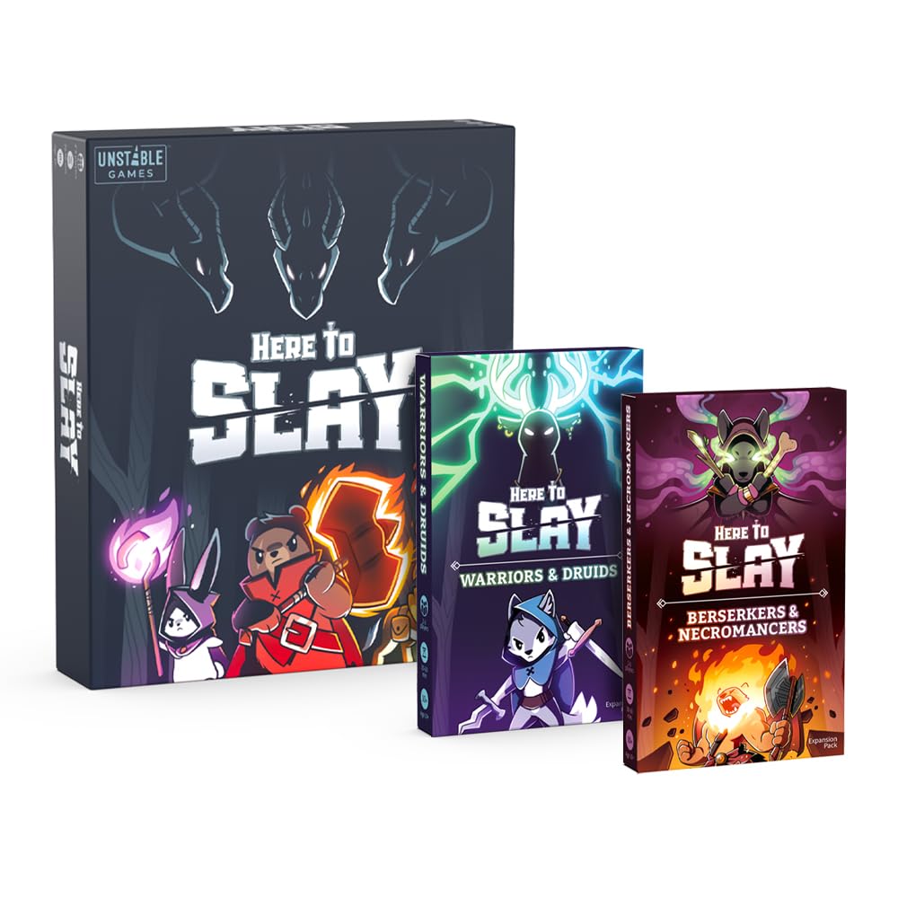 Unstable Games Here to Slay Fantasy Strategy Card Game | Ages 10+ | 2-6 Players | 15-90 Min 5