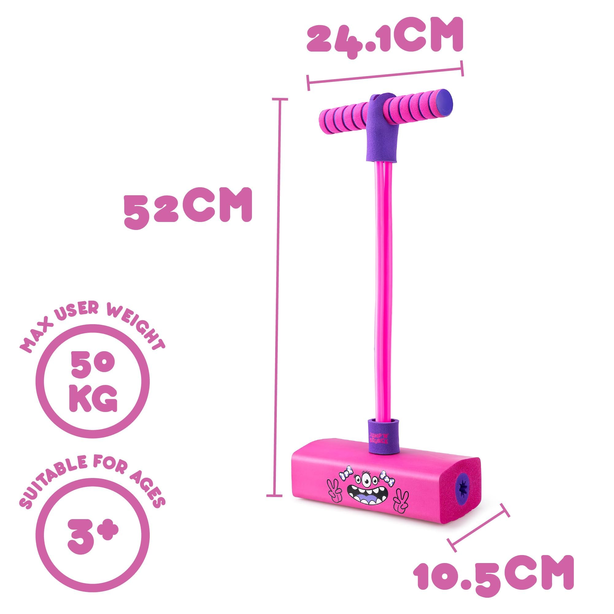 Toyrific Jump ‘N’ Bouncer Bungee Hopper - Ideal First Pogo Stick for Kids 3+ | Max 50kg | Purple 7