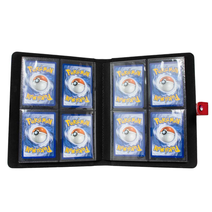 Ultra Pro Premium Red Snap Binder for Pokémon - 20 Page 4-Pocket Album with Enamel Poké Ball Snap
