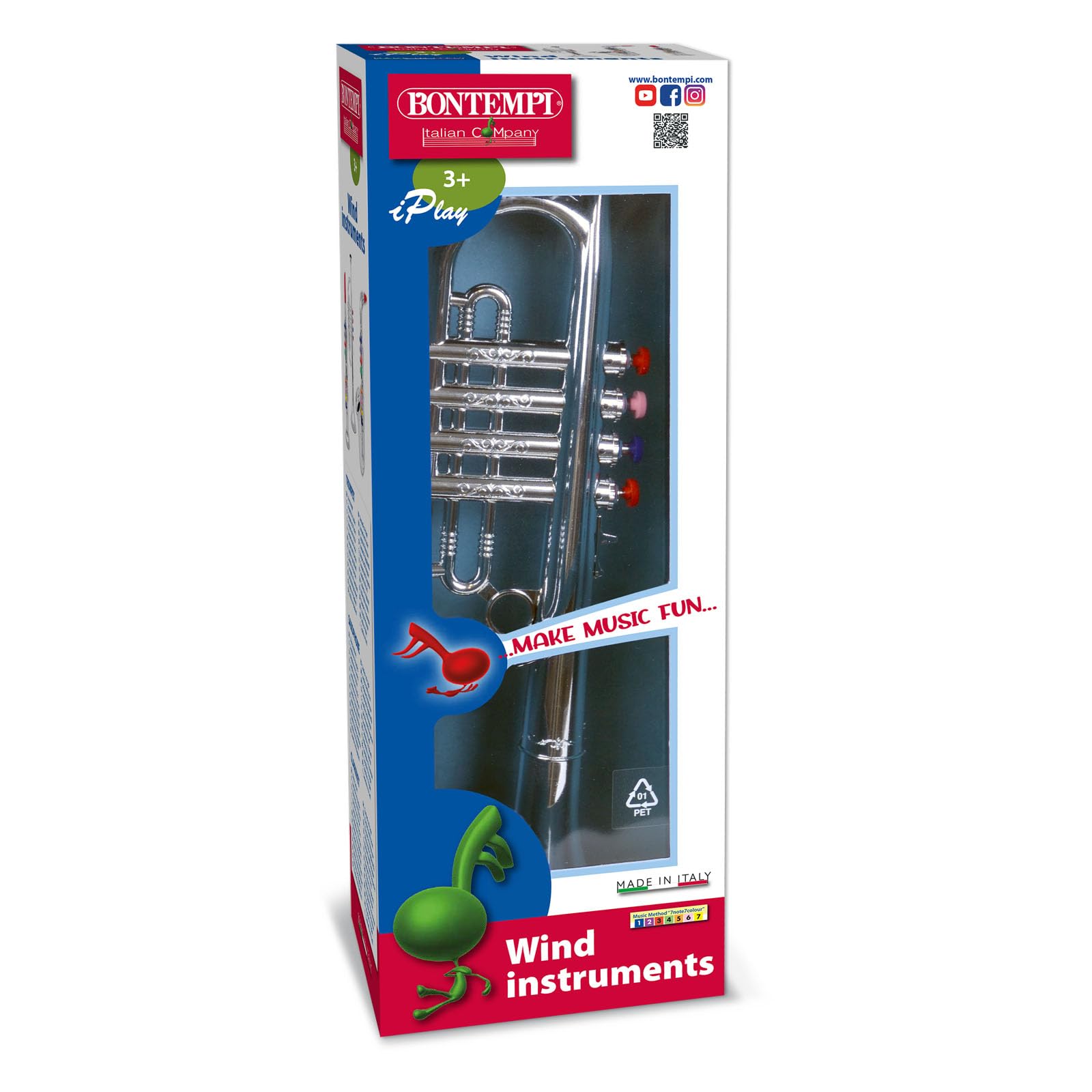 Bontempi 32 4231 4-Note Silver Trumpet - Musical Toy for Kids 3+ 13