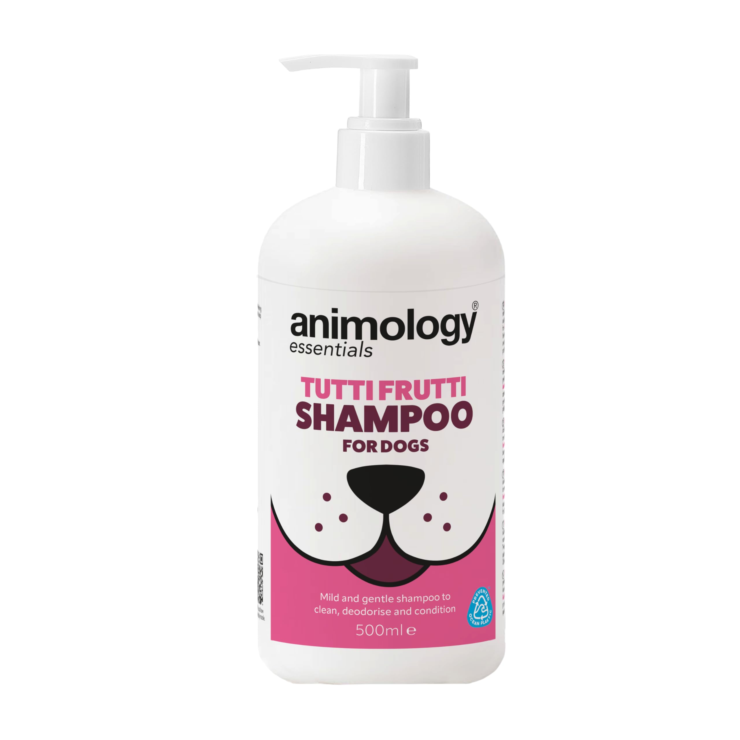 Animology Essentials Tutti Frutti Dog Shampoo - 500ml Gentle Cleansing with Built-in Conditioner