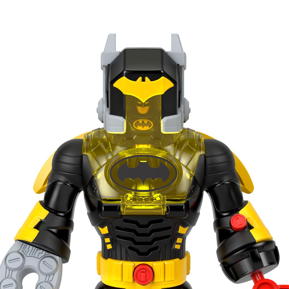 Fisher-Price Imaginext DC Super Friends Batman Insider & Exo Suit Robot with Lights & Sounds | Ages 3+ 4