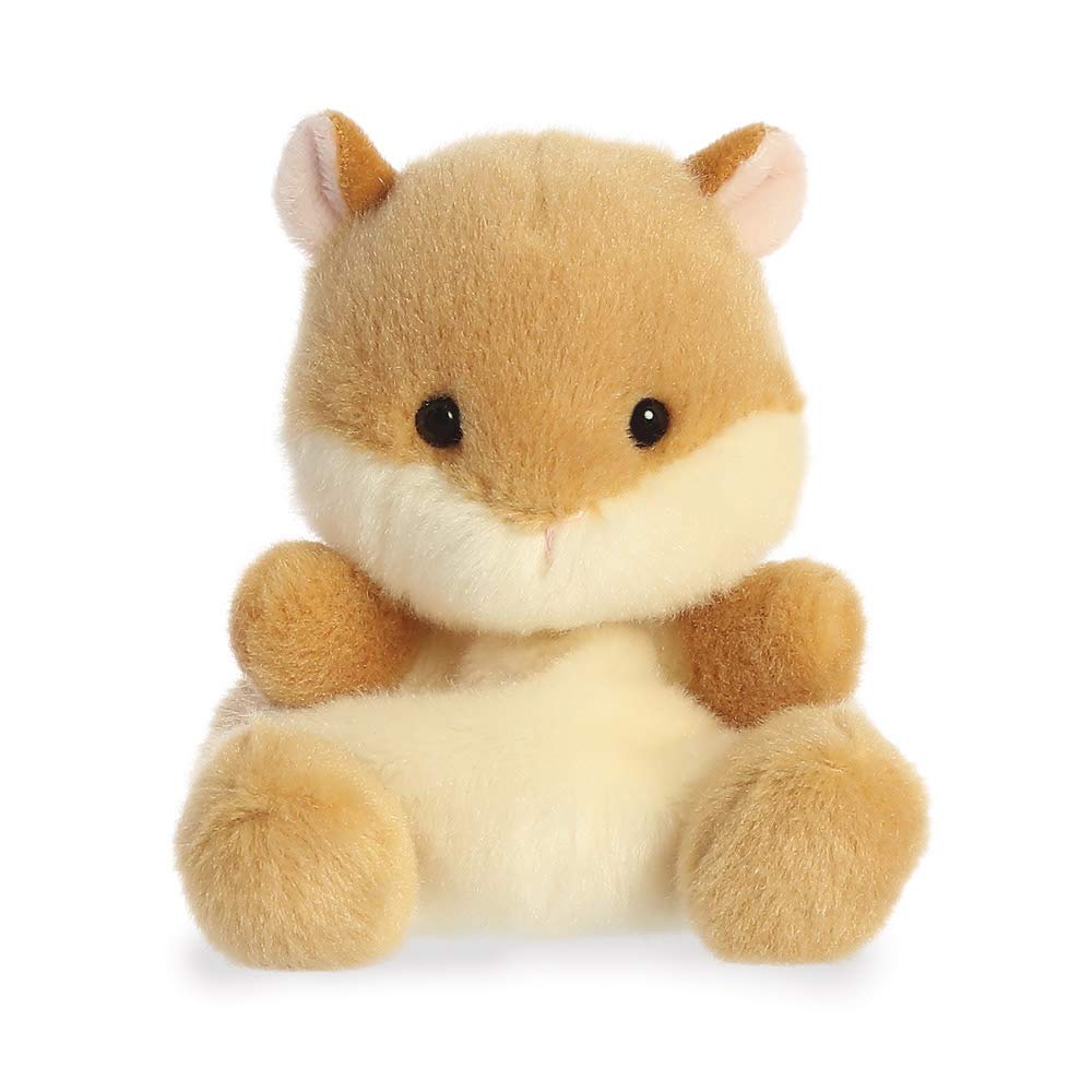AURORA Palm Pals Happy The Hamster Soft Toy - 5 Inches, Beige, Squishy 1