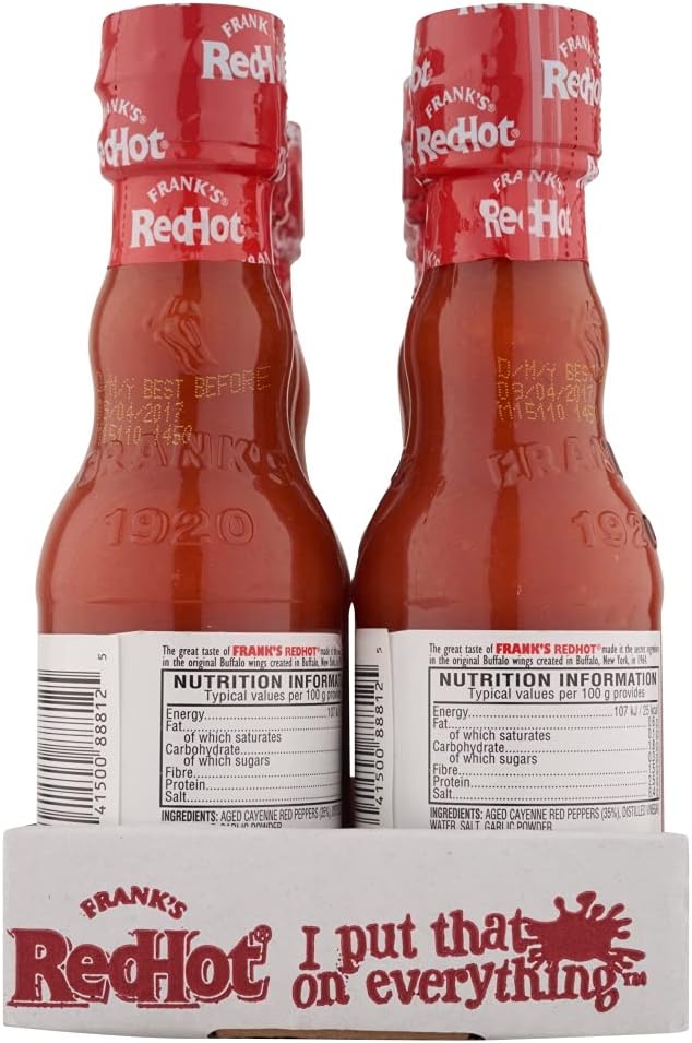 Frank's RedHot Original Cayenne Pepper Sauce 148 ML | Pack of 6