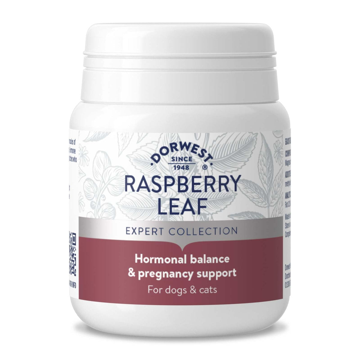 Dorwest Herbs Raspberry Leaf Tablets for Dogs and Cats - 100 Tablets