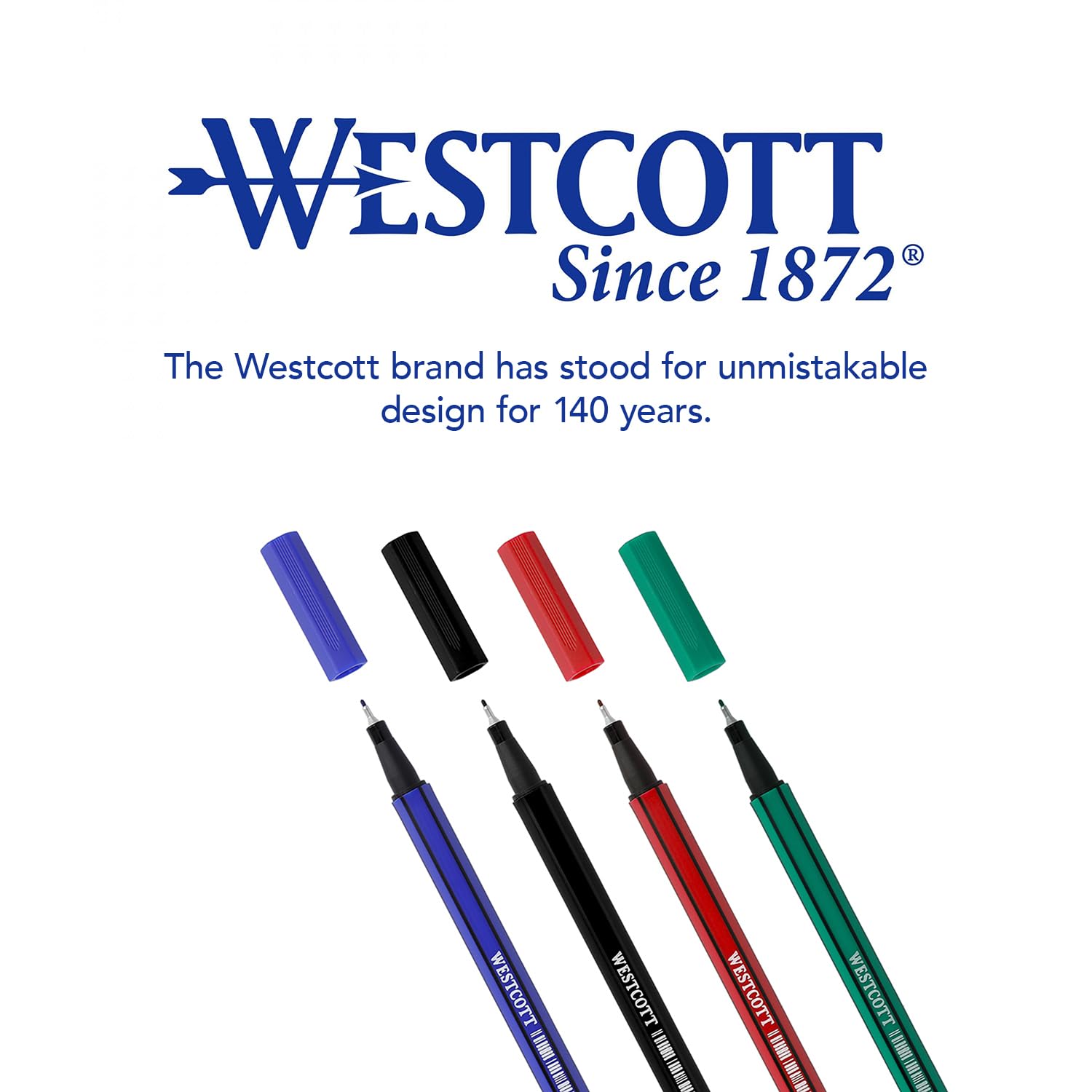 Westcott Fineliner Pens - 0.4mm Precise Line | Black Ink | 10 Pack 6