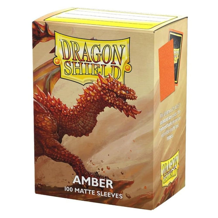 Dragon Shield Matte Amber Card Sleeves (100)